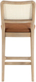 Atrium Cane Back And Vegan Leather Upholstered Seat Counter Stool — 88072-C - Cognac - 88072Cognac-C alternate view 4