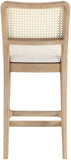 Atrium Cane Back And Vegan Leather Upholstered Seat Counter Stool — 88072-C - Cream - 88072Cream-C alternate view 4
