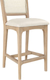Atrium Cane Back And Vegan Leather Upholstered Seat Counter Stool — 88072-C - Cream - 88072Cream-C alternate view 6
