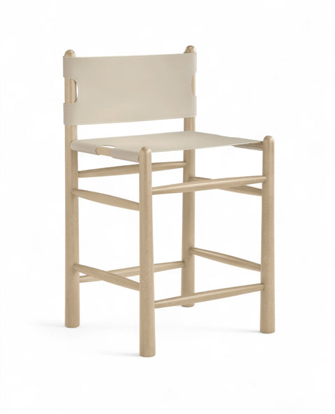 Santos Vegan Leather Upholstered Counter Stool — 77096-C