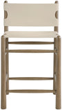 Santos Vegan Leather Upholstered Counter Stool — 77097-C - Beige - 77097Beige-C alternate view 2