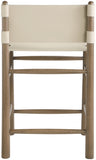 Santos Vegan Leather Upholstered Counter Stool — 77097-C - Beige - 77097Beige-C alternate view 4