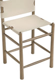 Santos Vegan Leather Upholstered Counter Stool — 77097-C - Beige - 77097Beige-C alternate view 5