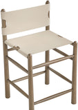 Santos Vegan Leather Upholstered Counter Stool — 77097-C - Beige - 77097Beige-C alternate view 6