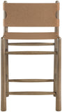 Santos Vegan Leather Upholstered Counter Stool — 77097-C - Brown - 77097Brown-C alternate view 2