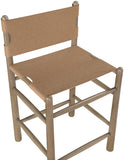 Santos Vegan Leather Upholstered Counter Stool — 77097-C - Brown - 77097Brown-C alternate view 5