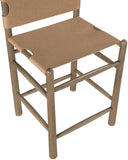 Santos Vegan Leather Upholstered Counter Stool — 77097-C - Brown - 77097Brown-C alternate view 6