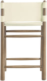 Santos Vegan Leather Upholstered Counter Stool — 77097-C - Cream - 77097Cream-C alternate view 4