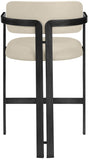 Aurum Vegan Leather Upholstered And Matte Black Iron Frame Counter Stool — 88096-C - Beige - 88096Beige-C alternate view 4