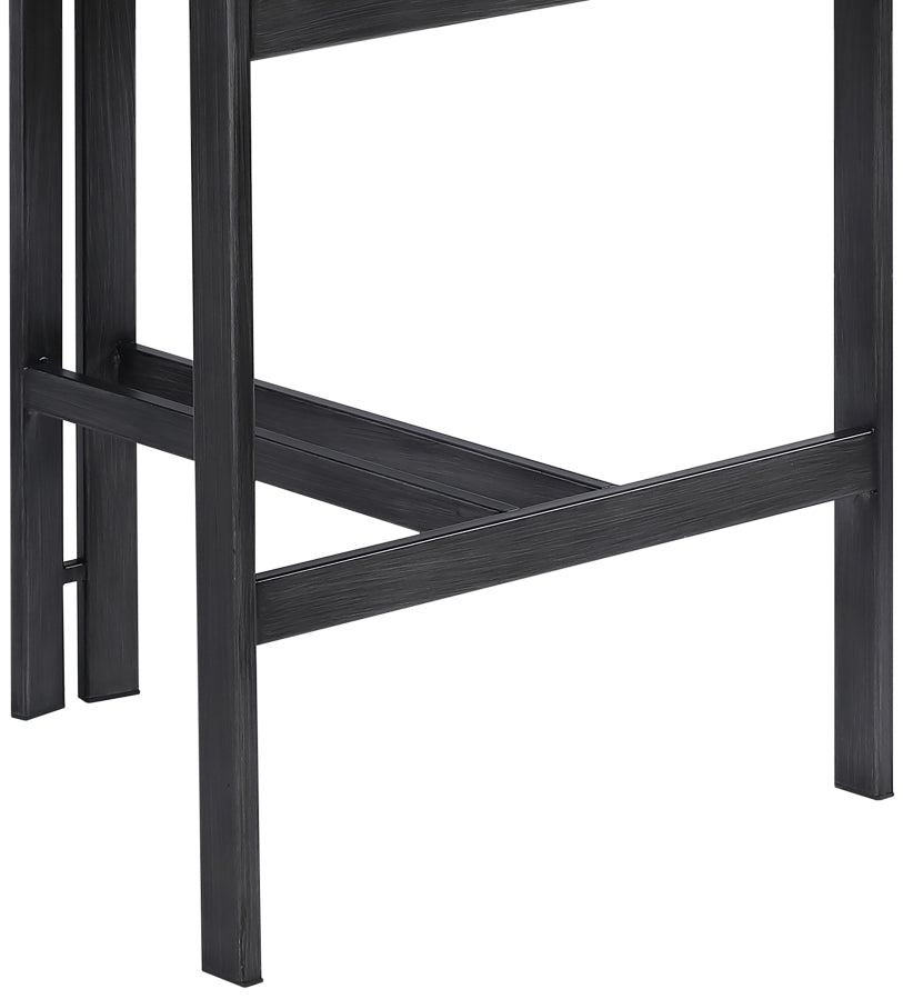 Aurum Vegan Leather Upholstered And Matte Black Iron Frame Counter Stool — 88096-C - Beige - 88096Beige-C alternate view 5