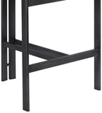 Aurum Vegan Leather Upholstered And Matte Black Iron Frame Counter Stool — 88096-C - Cognac - 88096Cognac-C alternate view 5
