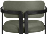 Aurum Vegan Leather Upholstered And Matte Black Iron Frame Counter Stool — 88096-C - Green - 88096Green-C alternate view 6