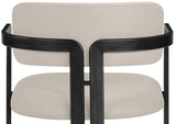 Aurum Vegan Leather Upholstered And Matte Black Iron Frame Counter Stool — 88096-C - Taupe - 88096Taupe-C alternate view 6