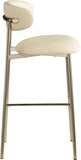 Lupita Vegan Leather Upholstered Bar Stool — 833-C - Cream - 833Cream-C alternate view 3