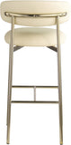 Lupita Vegan Leather Upholstered Bar Stool — 833-C - Cream - 833Cream-C alternate view 4