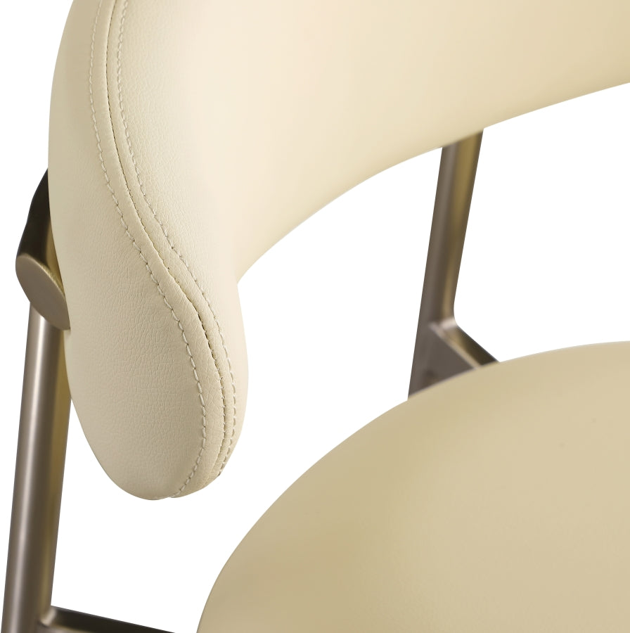 Lupita Vegan Leather Upholstered Bar Stool — 833-C - Cream - 833Cream-C alternate view 6