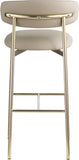 Lupita Vegan Leather Upholstered Bar Stool — 833-C - Taupe - 833Taupe-C alternate view 4