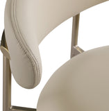 Lupita Vegan Leather Upholstered Bar Stool — 833-C - Taupe - 833Taupe-C alternate view 6