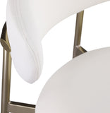 Lupita Vegan Leather Upholstered Bar Stool — 833-C - White - 833White-C alternate view 6