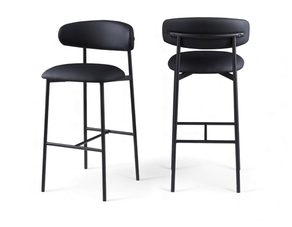 Lupita Vegan Leather Upholstered Bar Stool — 834-C (Set of 2)
