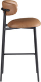 Lupita Vegan Leather Upholstered Bar Stool — 834-C - Cognac - 834Cognac-C alternate view 3