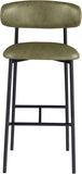 Lupita Vegan Leather Upholstered Bar Stool — 834-C - Olive - 834Olive-C alternate view 2