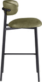 Lupita Vegan Leather Upholstered Bar Stool — 834-C - Olive - 834Olive-C alternate view 3