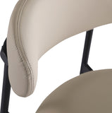 Lupita Vegan Leather Upholstered Bar Stool — 834-C - Taupe - 834Taupe-C alternate view 6