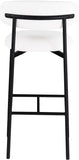 Lupita Vegan Leather Upholstered Bar Stool — 834-C - White - 834White-C alternate view 4