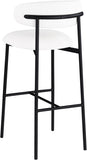 Lupita Vegan Leather Upholstered Bar Stool — 834-C - White - 834White-C alternate view 5