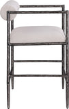 Axis Linen Textured Fabric Upholstered Counter Stool — 88098-C - Beige - 88098Beige-C alternate view 3