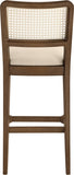 Atrium Cane Back And Vegan Leather Upholstered Seat Bar Stool — 77093-C - Beige - 77093Beige-C alternate view 4