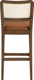 Atrium Cane Back And Vegan Leather Upholstered Seat Bar Stool — 77093-C - Cognac - 77093Cognac-C alternate view 4