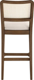 Atrium Cane Back And Vegan Leather Upholstered Seat Bar Stool — 77093-C - Cream - 77093Cream-C alternate view 4