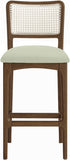 Atrium Cane Back And Vegan Leather Upholstered Seat Bar Stool — 77093-C - Mint - 77093Mint-C alternate view 2