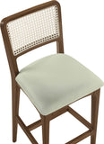 Atrium Cane Back And Vegan Leather Upholstered Seat Bar Stool — 77093-C - Mint - 77093Mint-C alternate view 5