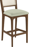 Atrium Cane Back And Vegan Leather Upholstered Seat Bar Stool — 77093-C - Mint - 77093Mint-C alternate view 6