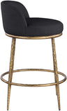 Ferro Linen Textured Performance Fabric Upholstered Counter Stool — 88067-C - Black - 88067Black-C alternate view 3