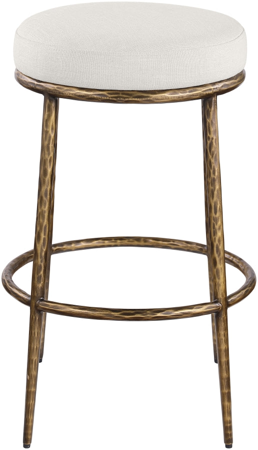 Ferro Performance Fabric Upholstered Bar Stool — 77081-C - Cream - 77081Cream-C alternate view 2
