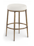 Ferro Performance Fabric Upholstered Bar Stool — 77081-C - Cream - 77081Cream-C