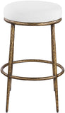 Ferro Performance Fabric Upholstered Bar Stool — 77081-C - White - 77081White-C alternate view 2