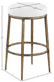 Ferro Performance Fabric Upholstered Bar Stool — 77081-C - White - 77081White-C Dim