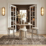 Ferro Performance Fabric Upholstered Bar Stool — 77083-C - Cream - 77083Cream-C alternate view 1