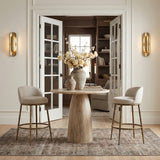 Ferro Performance Fabric Upholstered Bar Stool — 77084-C - Beige - 77084Beige-C alternate view 1