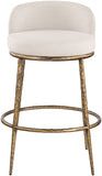 Ferro Performance Fabric Upholstered Bar Stool — 77084-C - Beige - 77084Beige-C alternate view 2