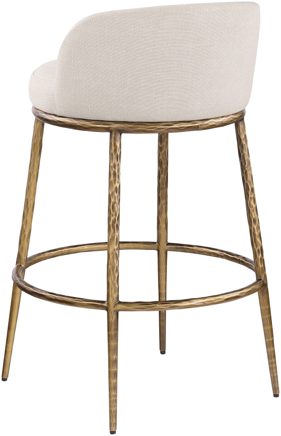 Ferro Performance Fabric Upholstered Bar Stool — 77084-C - Beige - 77084Beige-C alternate view 5