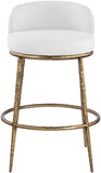 Ferro Performance Fabric Upholstered Bar Stool — 77084-C - White - 77084White-C alternate view 2
