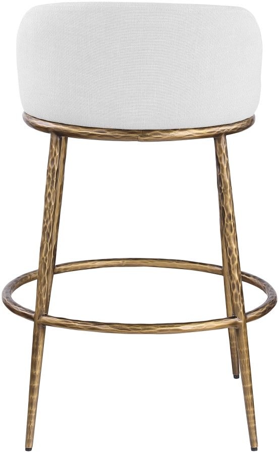 Ferro Performance Fabric Upholstered Bar Stool — 77084-C - White - 77084White-C alternate view 4