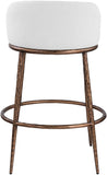 Ferro Performance Fabric Upholstered Bar Stool — 77085-C - White - 77085White-C alternate view 4