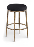 Ferro Performance Fabric Upholstered Bar Stool — 77081-C - Black - 77081Black-C